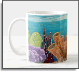 Underwater Garden - Island Art by Yotigo Mug